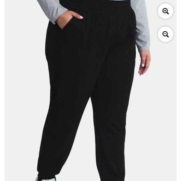 Athletic Works Women’s Plus Size Black Soft Jogger Pant Size 2X NWT - Picture 2 of 10